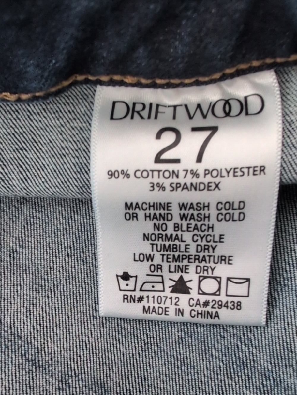 Driftwood Charlee High-Rise Wide Leg Raw Hem Crop Jeans - Picture 7 of 7